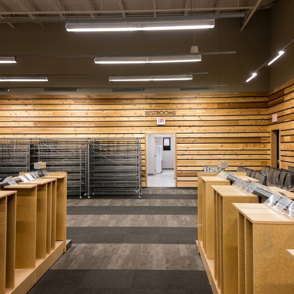 DSW interior progress, Holly Springs, NC